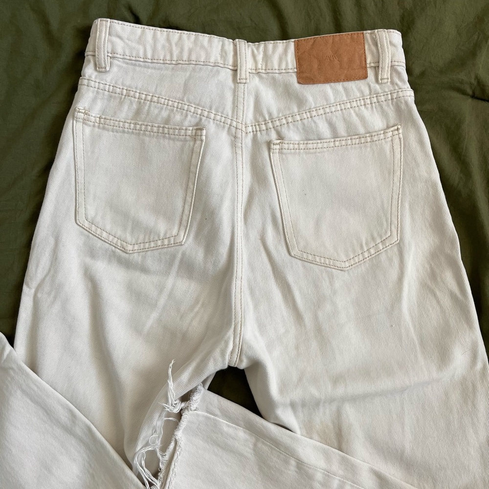 Zara Cream Denim Pants